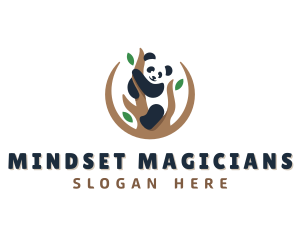 Cute Panda Branch logo design