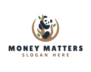 Cute Panda Branch logo design