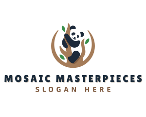 Cute Panda Branch logo design