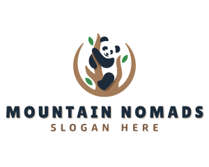 Cute Panda Branch logo design