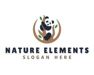 Cute Panda Branch logo design