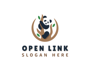 Cute Panda Branch logo design