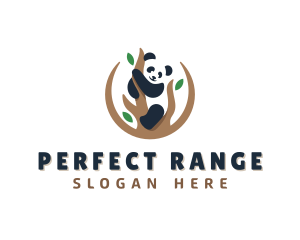 Cute Panda Branch logo design