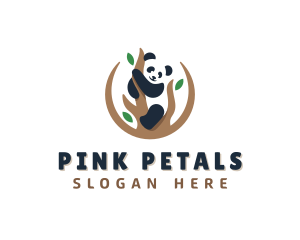 Cute Panda Branch logo design