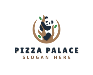 Cute Panda Branch logo design