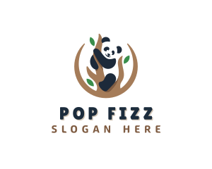 Cute Panda Branch logo design