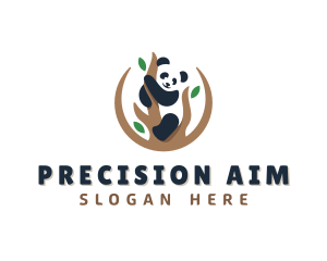 Cute Panda Branch logo design