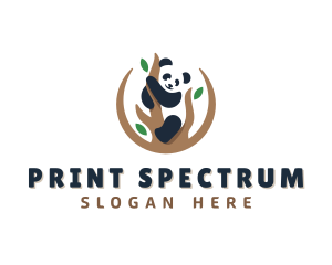 Cute Panda Branch logo design