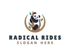 Cute Panda Branch logo design