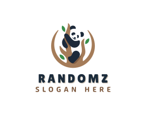 Cute Panda Branch logo design