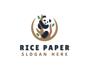 Cute Panda Branch logo design