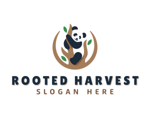 Cute Panda Branch logo design