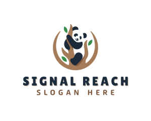 Cute Panda Branch logo design