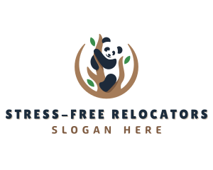 Cute Panda Branch logo design