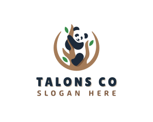 Cute Panda Branch logo design