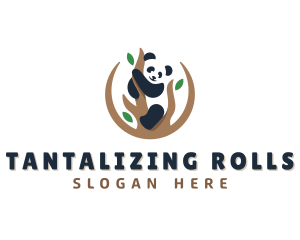 Cute Panda Branch logo design