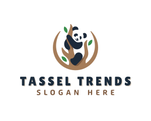 Cute Panda Branch logo design