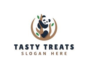 Cute Panda Branch logo design