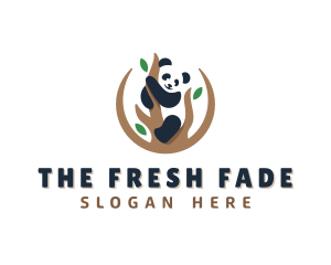 Cute Panda Branch logo design