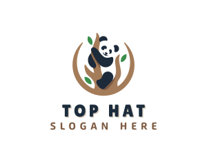 Cute Panda Branch logo design