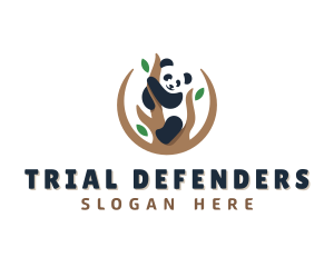 Cute Panda Branch logo design