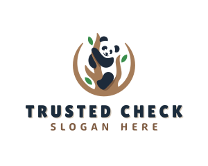 Cute Panda Branch logo design