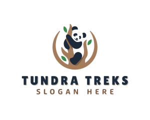 Cute Panda Branch logo design