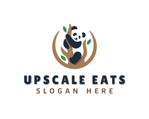 Cute Panda Branch logo design