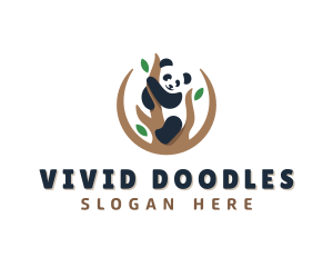 Cute Panda Branch logo design