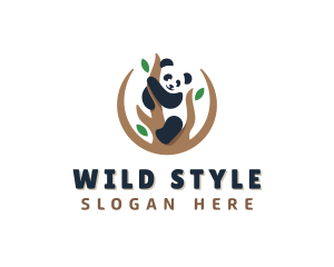 Cute Panda Branch logo design