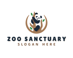 Cute Panda Branch logo design