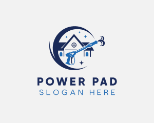 Power Washer House Cleaning  logo design