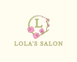 Orchids Flower Florist Boutique logo design