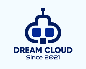 Blue Cloud Robot logo design