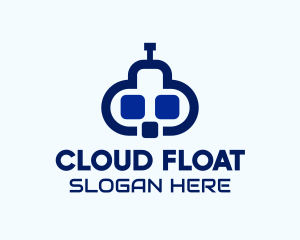 Software Cloud Robot logo design