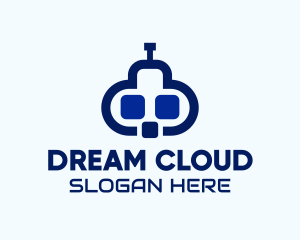 Software Cloud Robot logo design