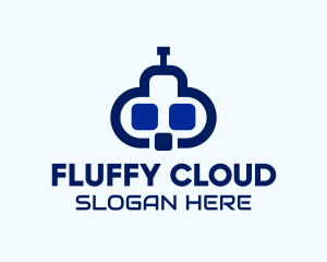 Software Cloud Robot logo design