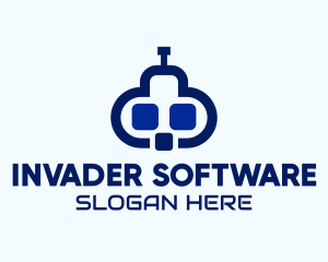 Software Cloud Robot logo design