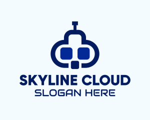 Software Cloud Robot logo design