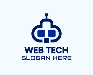 Software Cloud Robot logo design