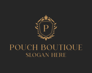 Floral Boutique Shield logo design