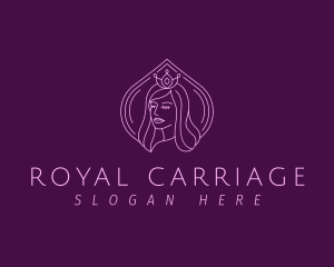 Royal Princess Girl logo design