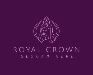 Royal Princess Girl logo design