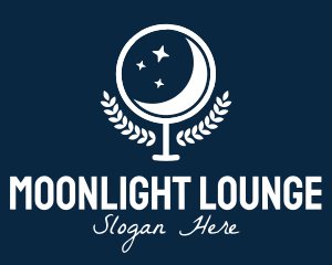 Stars Moonlight Mirror logo design