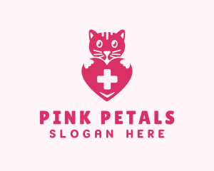 Cat Heart Pet Care logo design