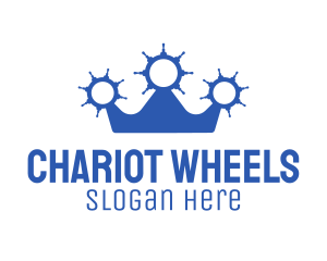 Ship Wheels Crown logo design