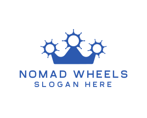 Ship Wheels Crown logo design