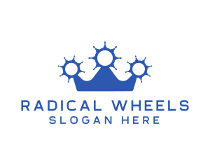 Ship Wheels Crown logo design