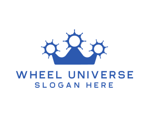 Ship Wheels Crown logo design