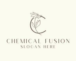 Flower Salon Letter C logo design